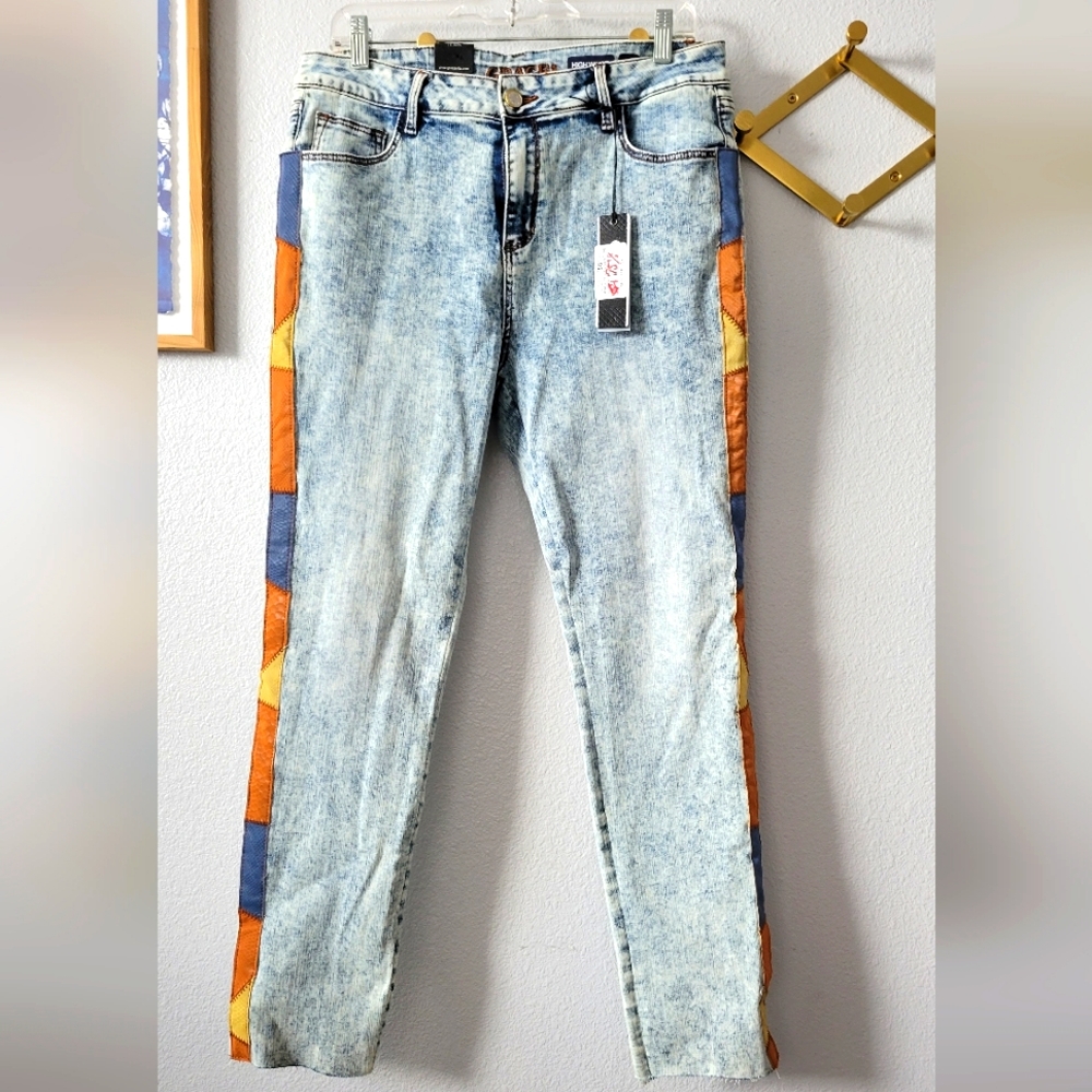 NWT Grace jeans with side tape
